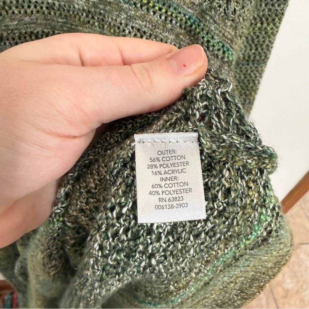 CJ Banks Green Knit Sweater - Picture 8 of 9